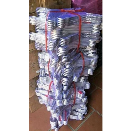 10 móc phơi quần áo nhôm size đại to cứng chắc-có phản hồi của khách