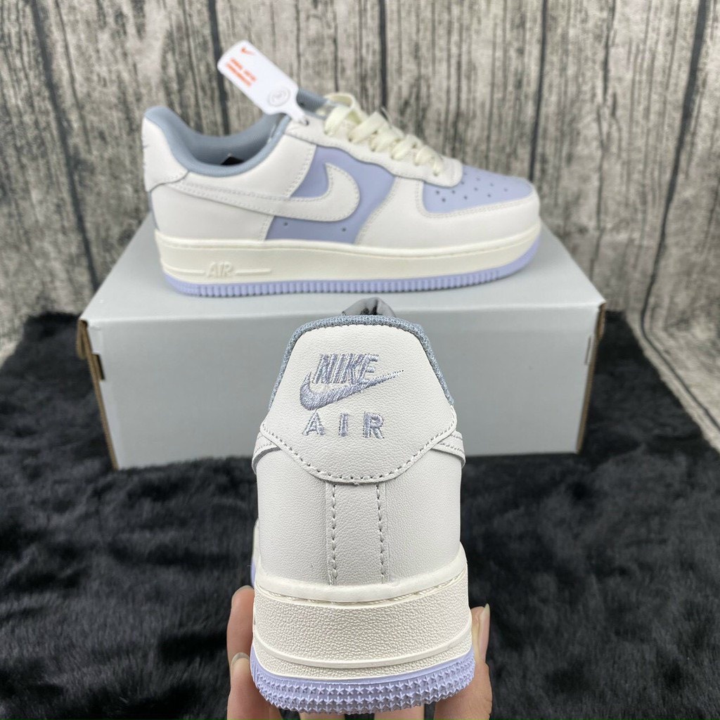 Giày thể thao AF1 trắng xanh, Giày air force 1 baby blue phối màu mới nam nữ hot trend 2023 Full box bill