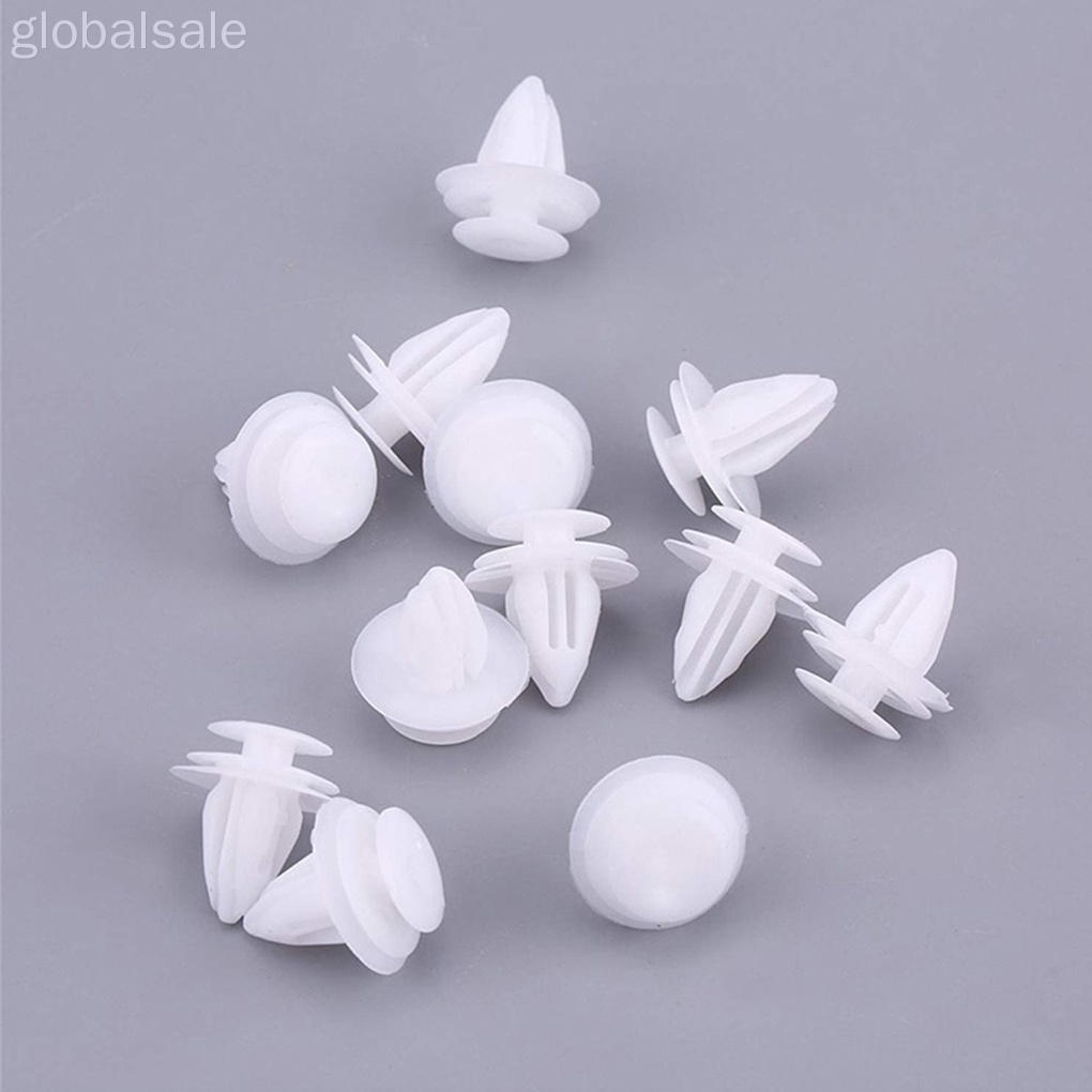 Bộ 100 cái đinh tán nhựa cố định cửa và phụ kiện xe hơi