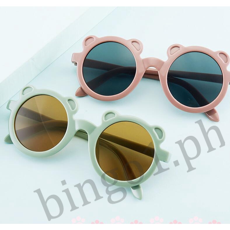 Kính mát gọng tròn màu sắc ngọt ngào thời trang dễ thương cho bé