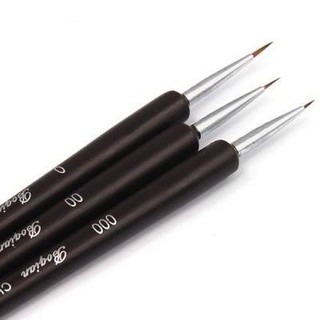 [Cọ Nail] Set Cọ Nét 3 Cây Cán Đen