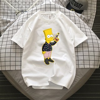 Áo phông unisex form rộng bart simpson 2