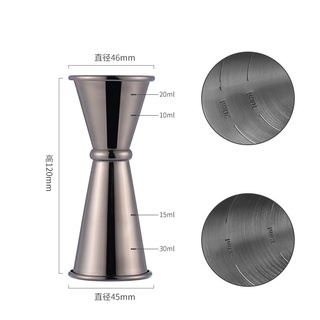 Jigger 2 Đầu Kiểu Nhật 30/45ml, Ly Đong Định Lượng Inox, Dụng Cụ Pha Chế Bartender