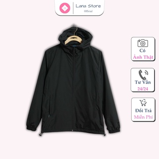 Áo Khoác Dù trơn màu chất dù ngoại form rộng unisex nam nữ - Lana Store