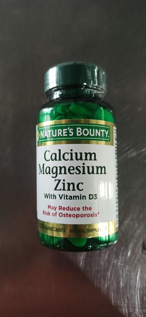 Viên Uống Bảo Vệ Sức Khỏe Nature's Bounty Calcium Magnesium Zinc 100 Viên
