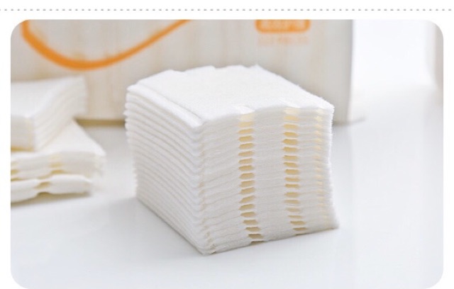 Bông tẩy trang 3 lớp cotton 100% ( 222 miếng/túi) | BigBuy360 - bigbuy360.vn