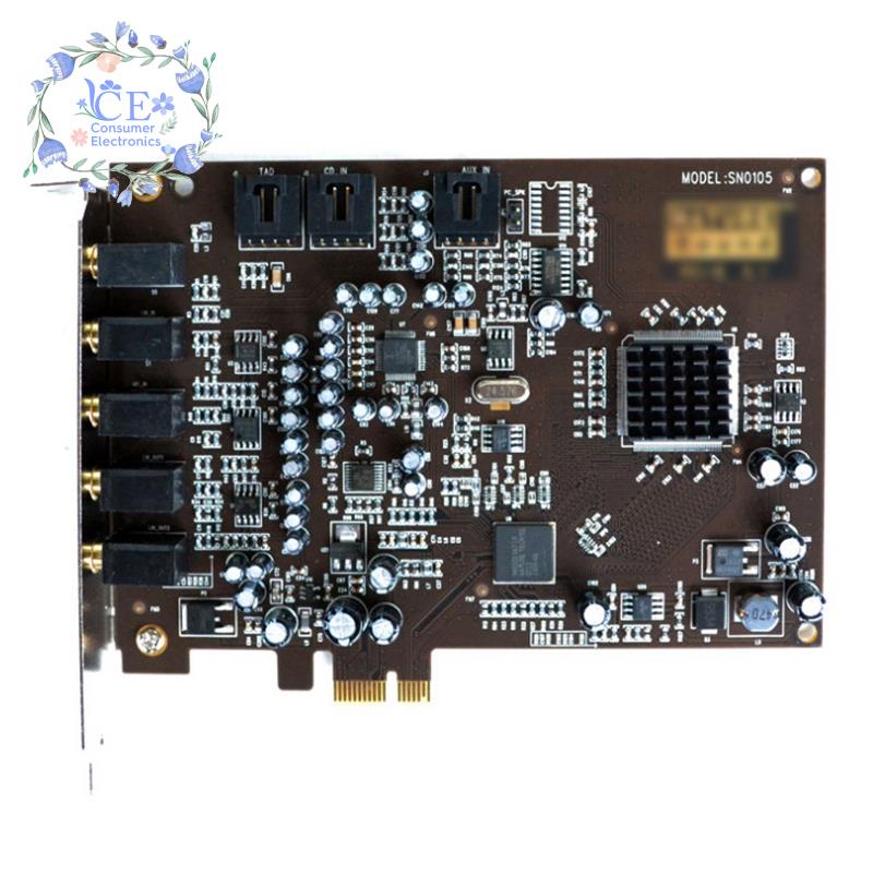 5.1 Sound Card PCI Express PCI-E Built-In Double Output Interface for PC Window XP/7/8