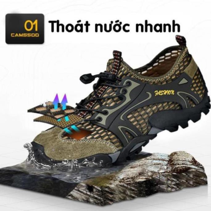 [Giày Phượt] Giày Leo Núi - Giày Trekking Lội Suối - Thoát Nước Nhanh Fashion H6 dc11 -vn11