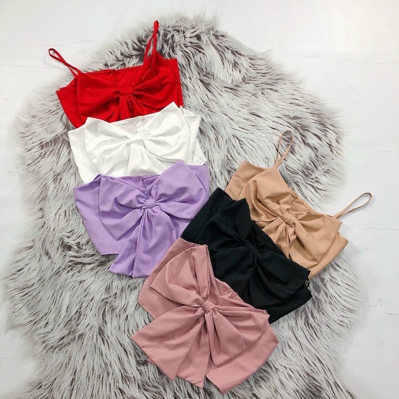 ÁO NỮ ,ÁO 2dây nơ to
