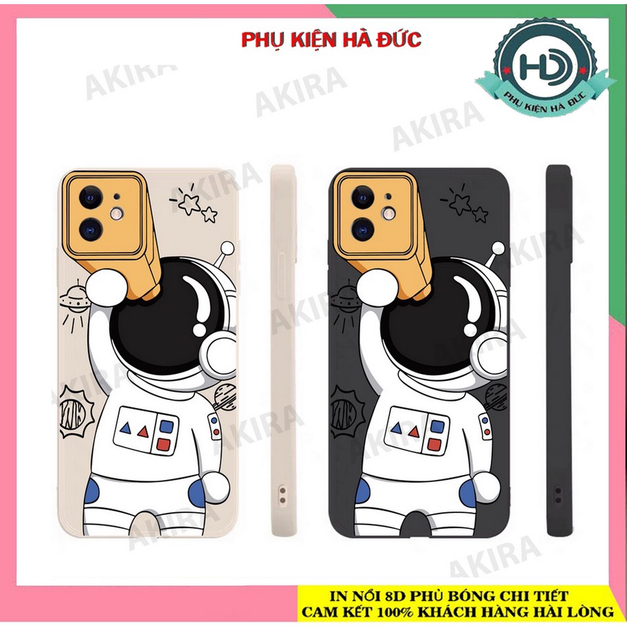 ốp lưng iphone phi hành gia chất dẻo vuông cạnh bảo vệ cam, xưởng ốp akira