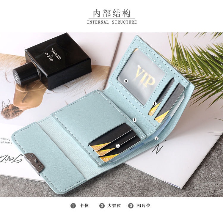 Ví Ngắn Mini Đựng Thẻ SC4051 Thời Trang Cho Nữ