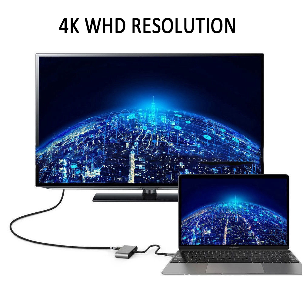 Bộ Chuyển Đổi Sang Hdmi 4k Usb C Vga Usb 3.1 Type C Sang Vga Hdmi Video Cho Macbook Pro | BigBuy360 - bigbuy360.vn