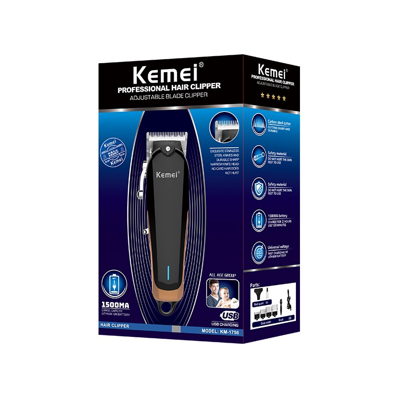 Tông Đơ Cắt Tóc Chuyên Nghiệp Kemei 1756