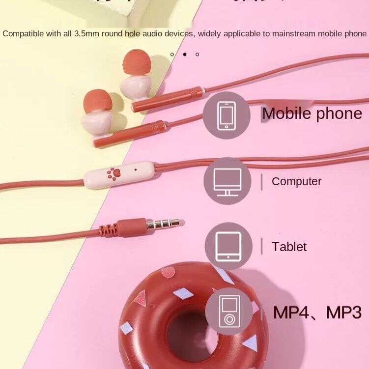 Tai Nghe Nhét Tai Có Dây Chất Lượng Cao Kèm Mic Cho Oppohuawei Milletvivoheadsets