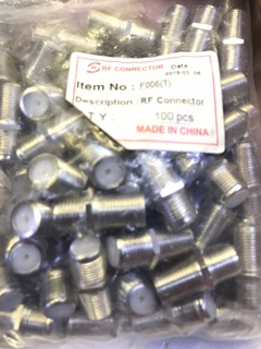 Khẩu nối cáp đồng trục 100 chiếc lõi đồng