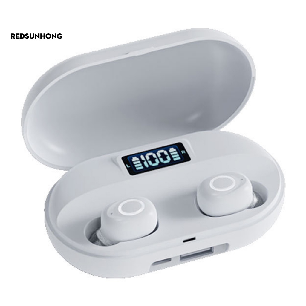 1 Cặp Tai Nghe Thể Thao Không Dây Bluetooth 2200mAh