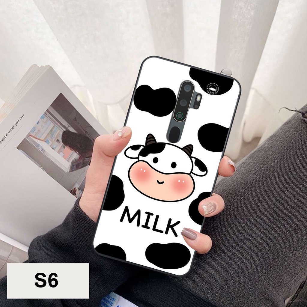 Ốp Lưng Oppo A5 2020 - Oppo A9 2020 in hình bò sữa siêu đáng yêu cute