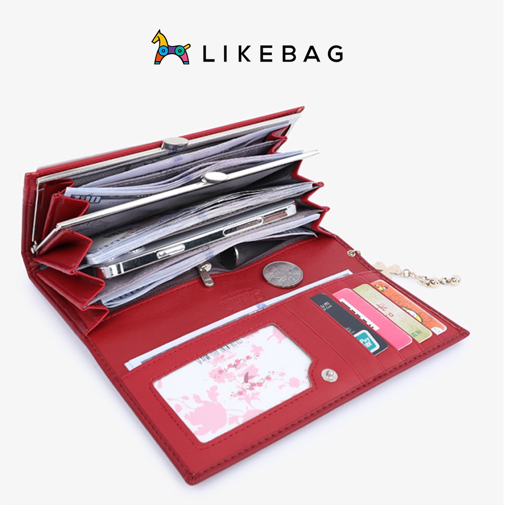 Ví nữ cầm tay dáng dài LIKEBAG cao cấp chính hãng T8806-134 - LIBAGI