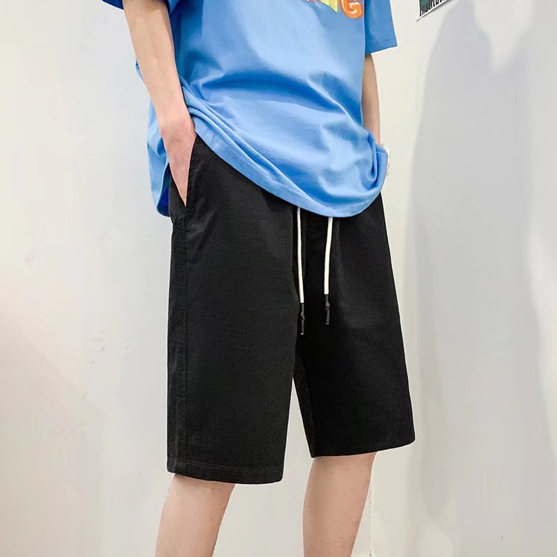 Quần Short Kaki Ống Rộng Lưng Thun Thoải Mái Thời Trang Hàn Quốc Cho Nam