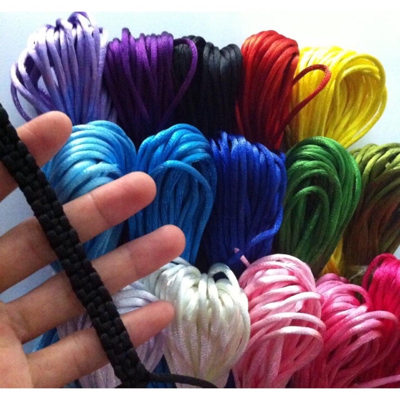 Bó 5m/10m dây tim Viet Nam size 2.5mm đủ màu thắt vòng tay, dây may mắn, dreamcatcher, thắt nút Trung Hoa