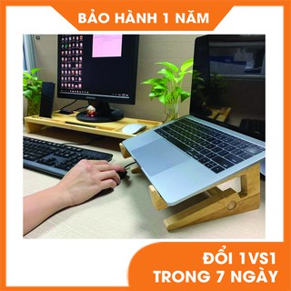 Combo Kệ máy tính lớn + Giá đỡ laptop size L tiện dụng, tinh tế