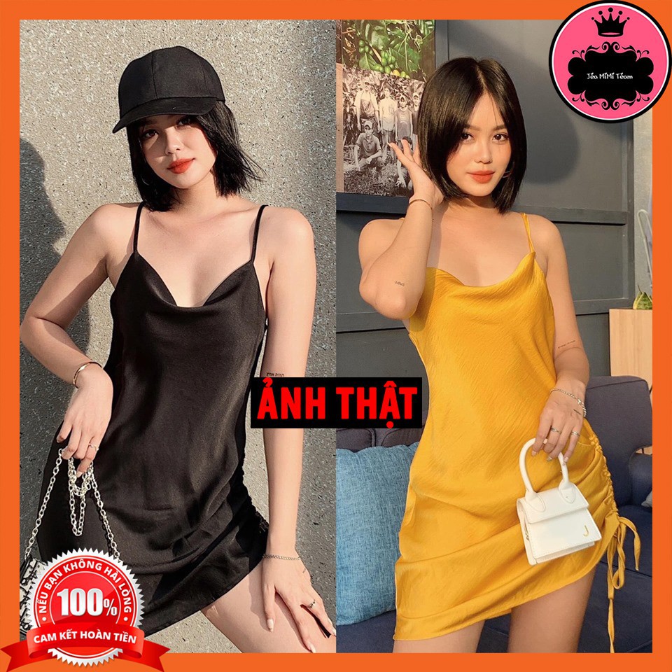 ĐẦM BODY THUN - VÁY 2 DÂY CÓ MÚT NGỰC FREESIZE CHẤT LỤA GÂN - MYDRESS | WebRaoVat - webraovat.net.vn