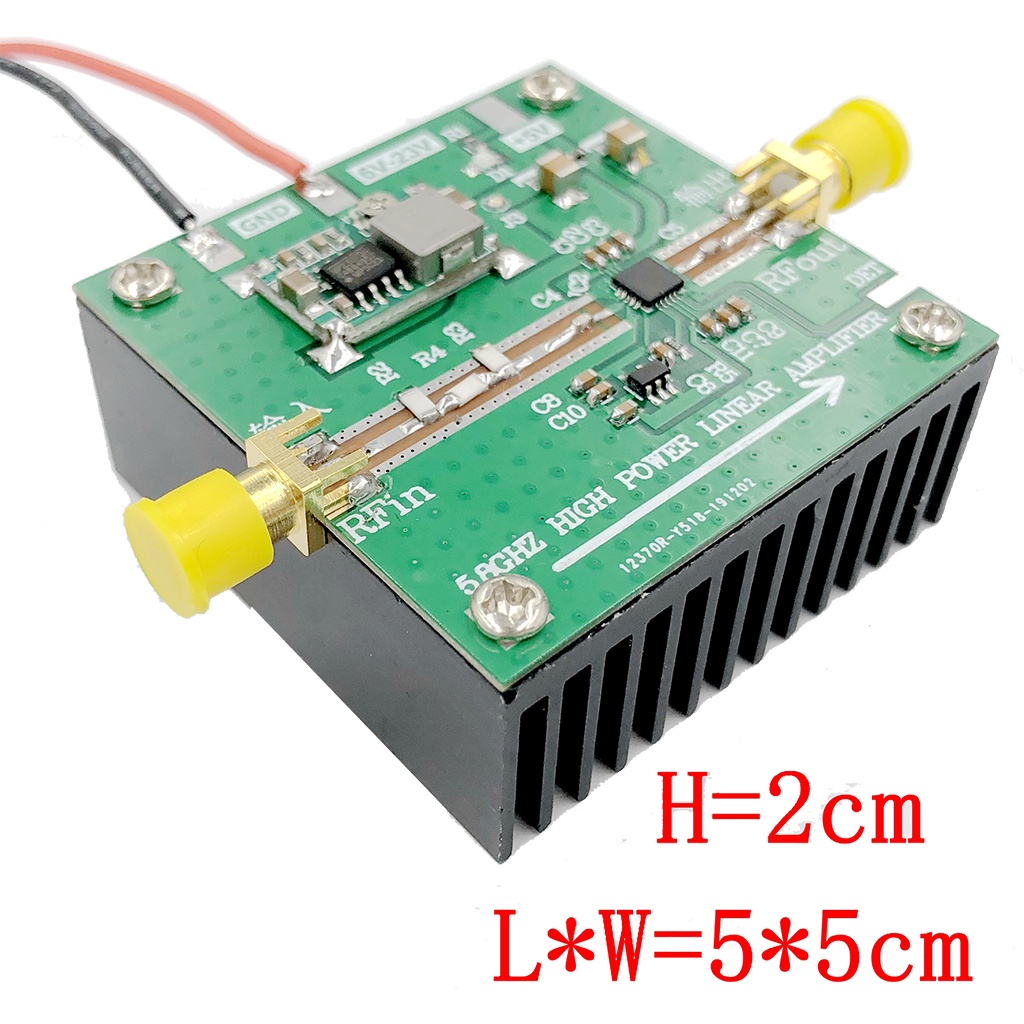 Bộ Khuếch Đại Tín Hiệu FPV 5GHZ - 5.8Ghz 2W Cho Ham Radio WIFI 5.2G 5800MHz