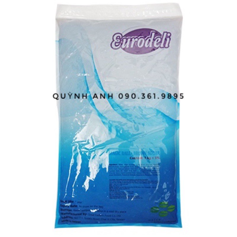 Trân châu 3Q vị caramel Eurodeli 2kg