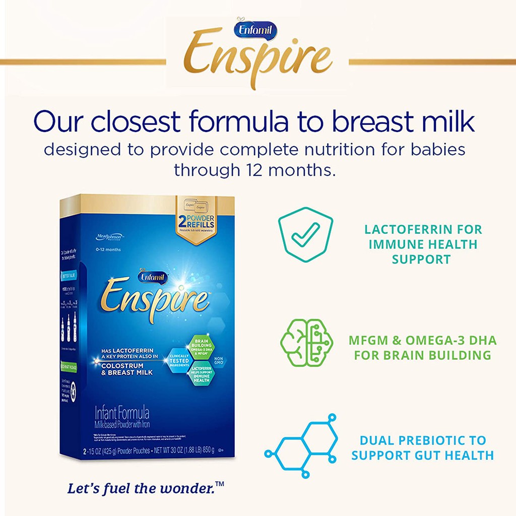 Sữa Enfamil Enspire 850 gram - hàng Mỹ