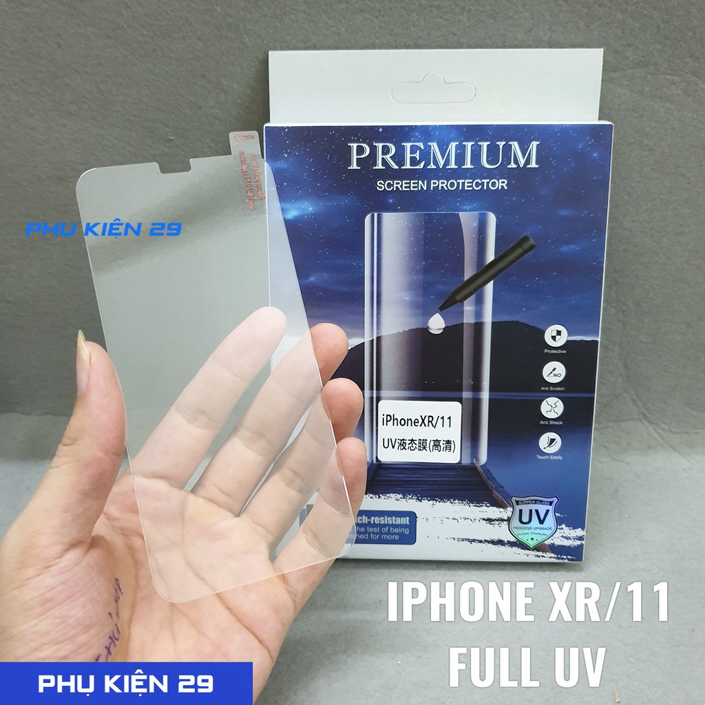 Dán kính cường lực FULL màn FULL keo UV BULLETPROOF