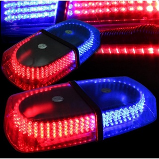 Đèn chớp Police xanh đỏ 12V 24W 240 LED gắn nóc cho xe cảnh sát, xe ưu tiên