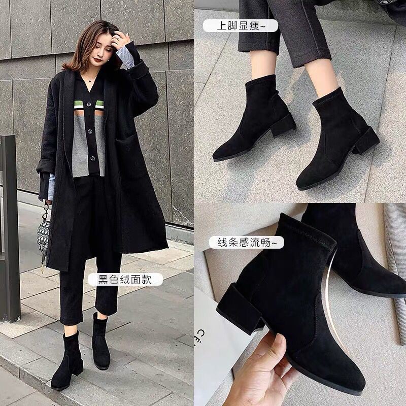 Giày bốt cao gót thời trang thu đông 2020 cá tính cho nữ