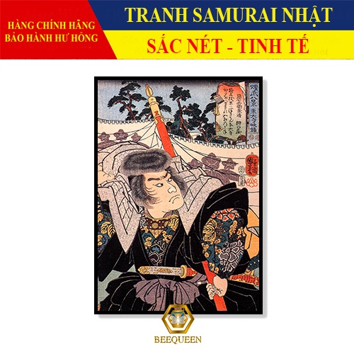 21-40 Mẫu Tranh Samurai Trang Trí Nhà Hàng, Tiệm Xăm Tattoo Phong Cách Nhật Bản Xưa
