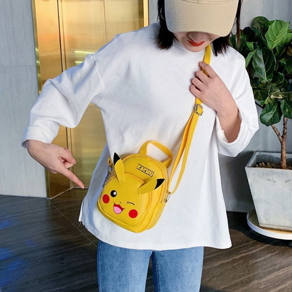 Túi Đeo Chéo Hình Pikachu Đáng Yêu Phong Cách Nhật Bản 2020
