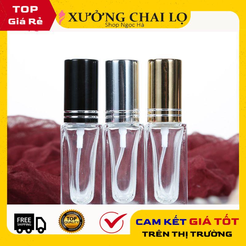 Lọ Chiết Nước Hoa ❤ GIÁ RẺ NHẤT ❤ Chai lọ chiết nước hoa 5ml,10ml vuông đựng dầu thơm , phụ kiện du lịch