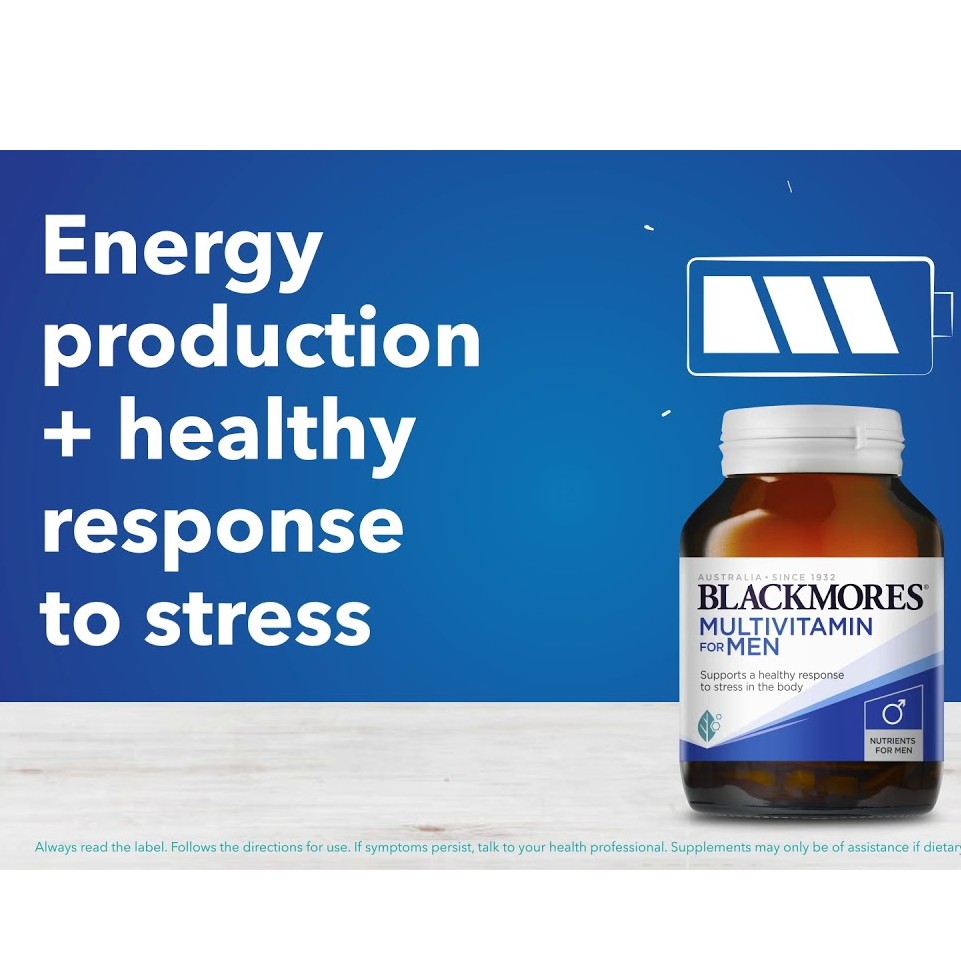 [Hàng chuẩn Úc] Vitamin tổng hợp cho Nam/đàn ông - Blackmores Multivitamin for Men DATE 2023 | BigBuy360 - bigbuy360.vn