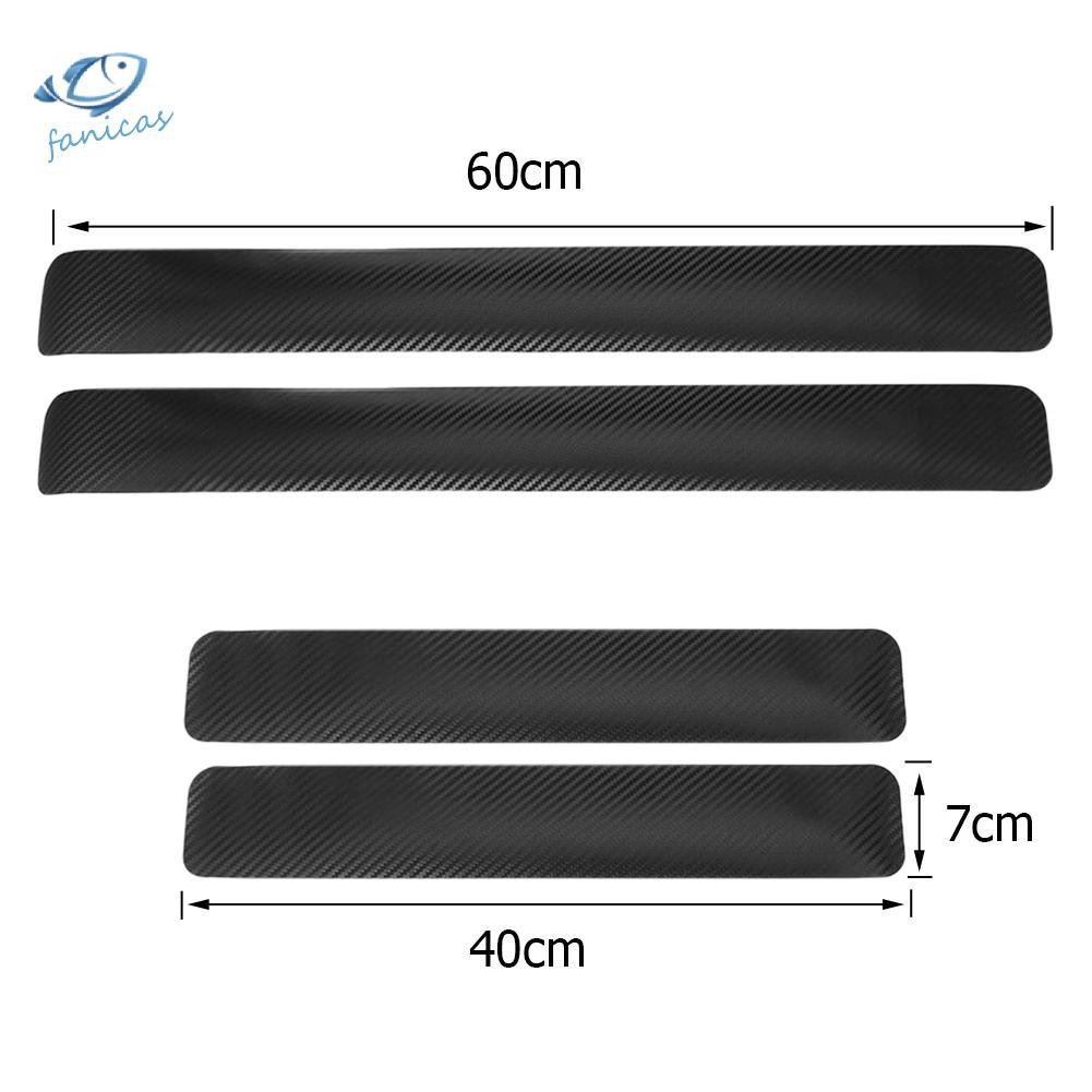 4 Miếng Dán Carbon Bảo Vệ Cửa Xe Hơi Chống Trượt