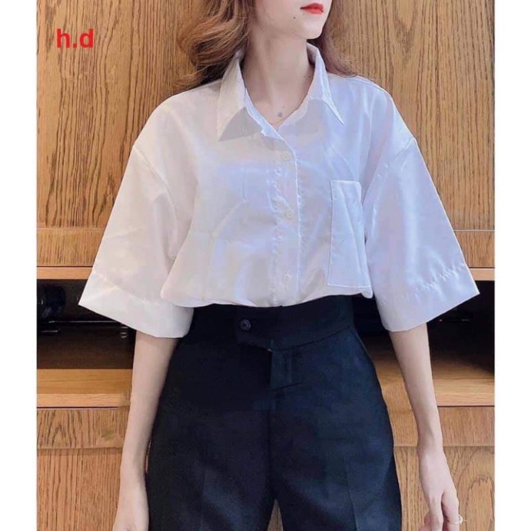 [RẺ VÔ ĐỊCH] Áo sơ mi basic các mẫu đã dạng, sơ mi form thụng unisex freesize nam nữ mặc được❤sơ mi trắng trơn học sinh