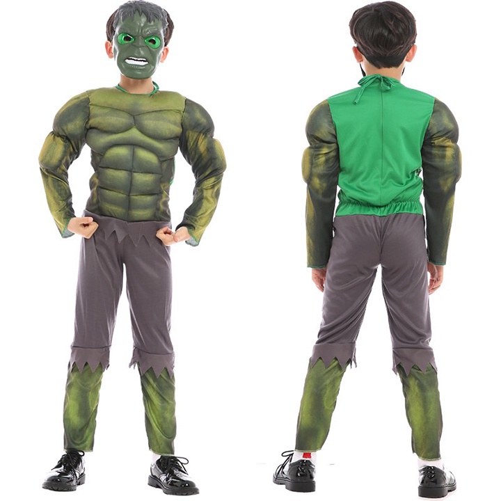 Bộ Quần Áo Hóa Trang Halloween Cosplay Captain America, Ironman, Hulk Cho Bé - Trang phục Halloween Trẻ Em Siêu Ngầu