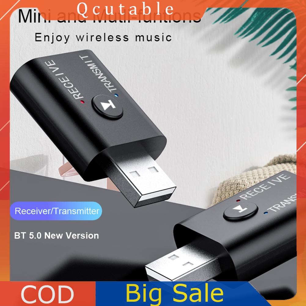 Bộ thu phát Dongle Bluetooth 5.0 không dây 2 trong 1 USB 3.5mm