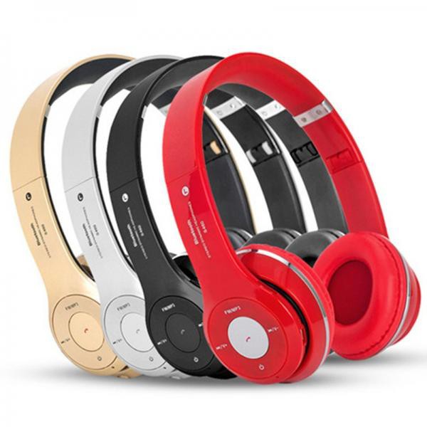 Tai nghe chụp tai Bluetooth S460 có khe cắm thẻ nhớ, có thể dùng dây, nhiều mầu