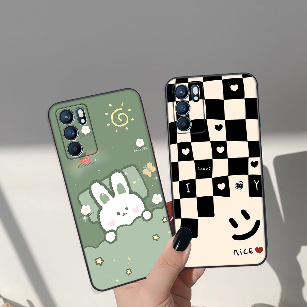 Ốp lưng Oppo RENO 6 4G / RENO 6 5G in hình Gấu nâu - hồng, Gấu Be@rick  cực CUTE, DỄ THƯƠNG