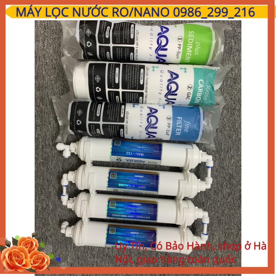 Combo 8 Lõi Lọc Nước AQUASEA Số 1,2,3,5,6,7,8