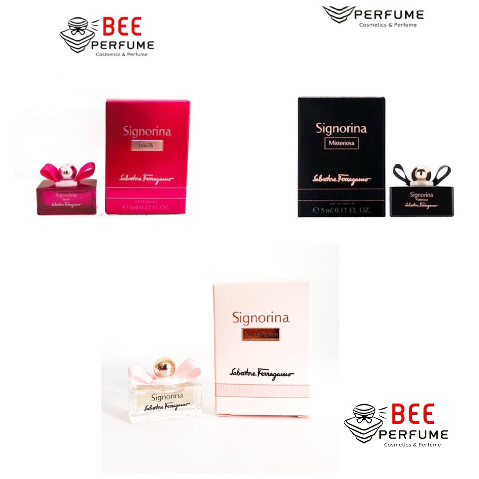 Nước hoa Signorina Salvatore Ferragamo EDP, Signorina Misteriosa EDP, Signorina Ribelle EDP Mini 5ML [CHÍNH HÃNG]