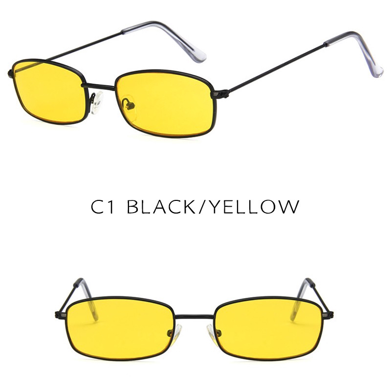 Mắt kính gọng vuông retro thời trang cá tính cho nam nữ