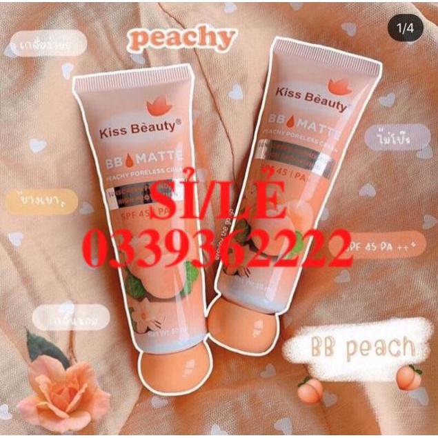 [ CHÍNH HÃNG ] Kem nền che khuyết điểm chống nắng SPF 45/PA+++ Kiss Beauty Pore BB Matte Senabeauty  HAIANHSHOP