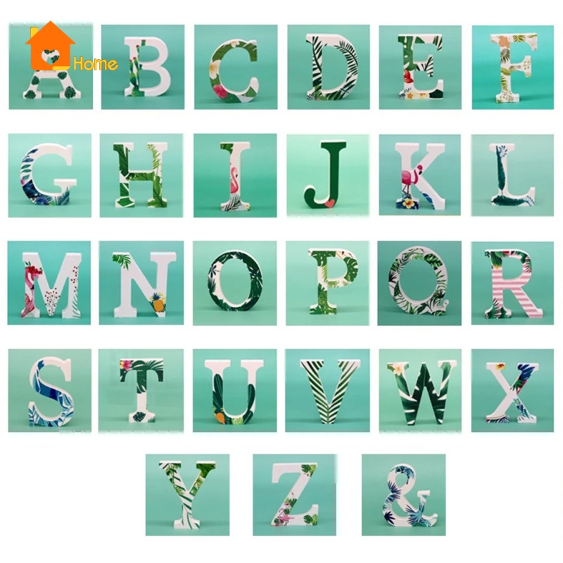 [Love_Home]DIY Alphabet English Letters A~Z DIY Crafts Combination Store Name Random