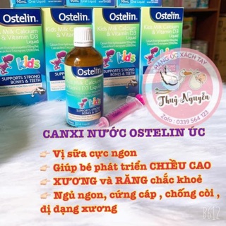 Canxi nước Ostelin Úc cho bé 90ml