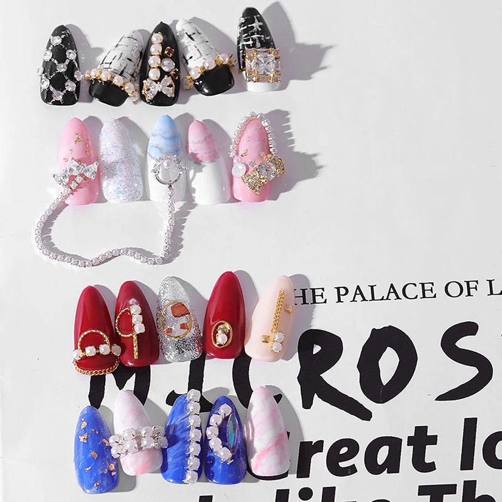 Chuỗi Hạt Ngọc Trai Trang Trí Móng Tay 25cm|Phụ Kiện Trang Trí Móng Tay Nghệ Thuật 3D DIY