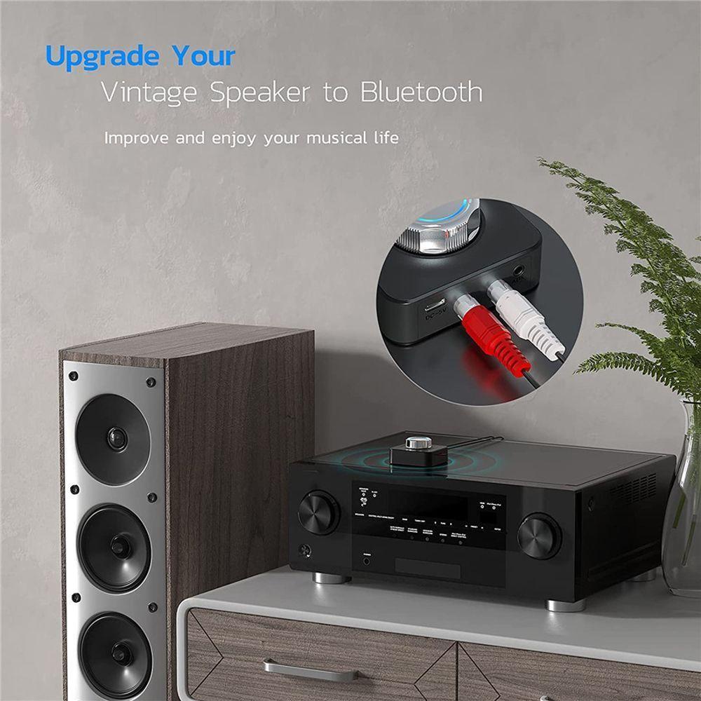 Cáp Sạc Chuyển Đổi Âm Thanh AUX Bluetooth 5.0 3.5mm Sang 2RCA Type C Cho Xe Hơi